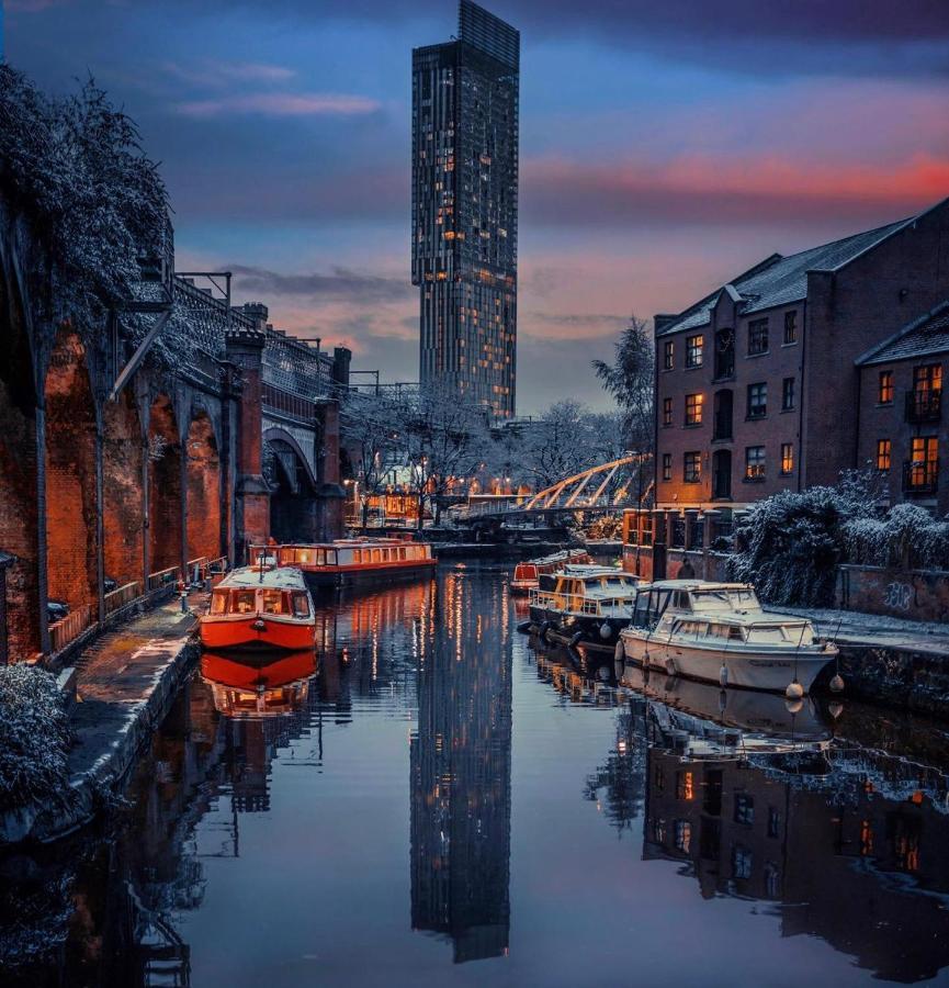 Luxury New Built Split-Level Flat With Rooftop Gardens Access Manchester Exteriör bild
